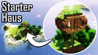 🌄 Minecraft Starter Haus auf einer Insel bauen  Starterhaus am Strand bauen deutsch [upl. by Nadya]