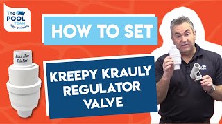 How to Set the Kreepy Krauly Regulator Valve  Swimming Pool DIY [upl. by Sikram]