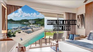 Royalton Antigua  Room Tour  Luxury Junior Suite with Bay View [upl. by Dnalrah]