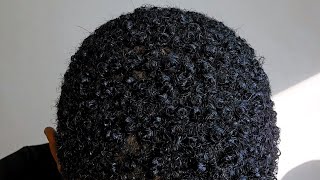 How to define curls on type 4 hair with 2 products Short natural hair [upl. by Yessydo]