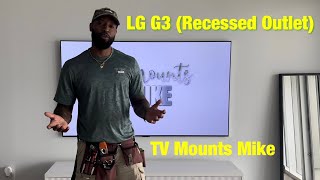 Installing A Recessed OutletBox For The 77” LG G3 PART 2 [upl. by Ernst384]