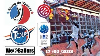 Stade de Vanves Basket v Union Tours Basket Métropole 17022018 We R Ballers Highlights [upl. by Darmit]