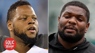 Ndamukong Suh Vontaze Burficts seasonlong ban is unfortunate  Golic and Wingo [upl. by Ongineb]