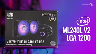 HOWTO Install Cooler Master ML240L V2 RGB on Intel LGA 1200 and 115X Motherboards [upl. by Denna]