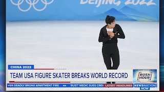 Nathan Chen shatters world record in figure skating short program  Rush Hour [upl. by Rozella750]