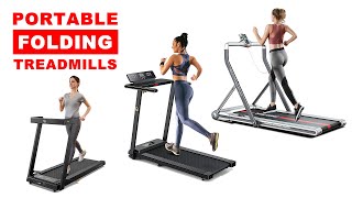 🏃‍♀️Portable Folding Treadmills for Small Spaces 2023  UREVO OVICX RHYTHM FUN Dynamax RunningPad [upl. by Deirdra448]