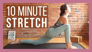 10 min Morning Yoga Full Body Stretch  Yoga with Kassandra [upl. by Enneirdna]