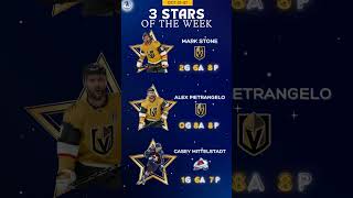 Mark Stone has been named the NHLs First Star of the Weeknhl hockey uptheicevegasgoldenknights [upl. by Fraya602]