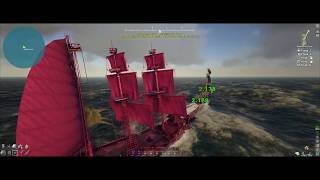 ATLAS NA PVP Ramming brig vs Schooner [upl. by Klement]