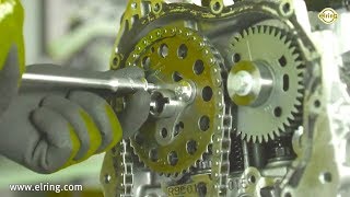 Renault DCI R9M Engine  Timing chain replacement [upl. by Eelnayr]