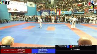 Honey Ospina vs Yanina Lamelas9 Copa mundo Mar del PlataArgentina taekwondoitfcolombia [upl. by Hanikehs]