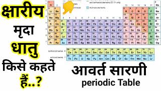 क्षारीय मृदा धातु किसे कहते हैं  What is the Alkaline soil metal [upl. by Durrej]