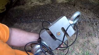 Hooking a 20000lb rated load cell to a Cat D3C Dozer How strong is it [upl. by Keever]