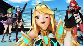 Mmd Xenoblade Chronicles 2 D4DJ Death Threats MEME [upl. by Ingold]