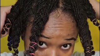 My Sisterlocks Journey How I Braid amp Band My Hair Before Washing [upl. by Joceline107]