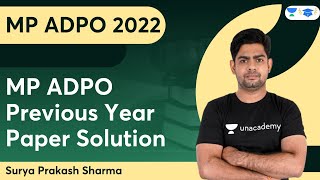 MP ADPO Previous Year Paper Solution  MP ADPO 2022  Surya Prakash Sharma  Linking Laws [upl. by Aguie695]