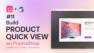 11 How to build Product Quick View on PrestaShop with Creative Elements live pagebuilder Tutorial [upl. by Vetter]