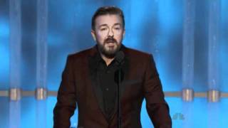 Ricky Gervais opening monologue  Johnny Depp golden globes 2012 [upl. by Irual380]