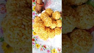 murmura Lai recipe। Murmura gud laddu। shorts video ytshorts [upl. by Ailes]