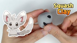 Sculpting Minccino Normaltype Pokémon Clay art [upl. by Anilrac]