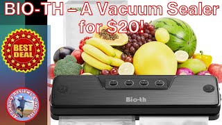 BioTh Vacuum Sealer Review  Best Deal [upl. by Aissyla]