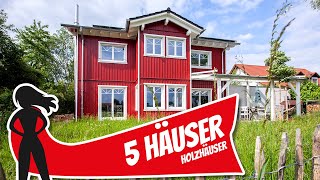 TOP 5 HOLZHAUS  SchwedenhausStyle oder ultramodern  Hausbau Helden [upl. by Dygall]