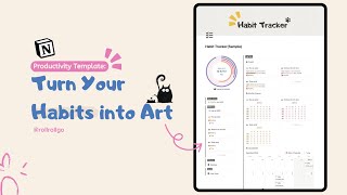 Habit Tracker ｜Notion Template ｜Turn Your Habits into Art [upl. by Nwahsear162]