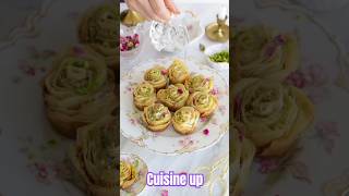 Floral baklavas🌹with pistachio filling [upl. by Eidassac458]