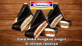 Review dan Cara Makan Onigiri Indomaret EP12 [upl. by Ahsilam]