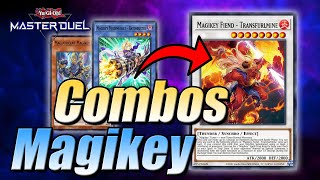 NO FIBRAX NO AURORADON PURE MAGIKEY COMBOS FOR MASTER DUEL [upl. by Yeliak765]