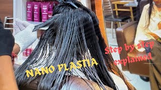 Everything you should know about Nanoplastia Hair Treatment  step by step hairtreatment Haircare [upl. by Sirrot]