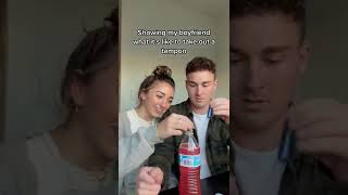 Educating the men👏🏼👏🏼 tampon boyfriend twin brooklynandbailey short [upl. by Demha]