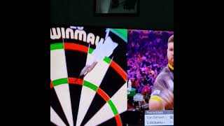 Lovely 180 Scott Shaggy Williams World Darts Championship Semi Final Vs Michael Van Gerwen [upl. by Treat722]