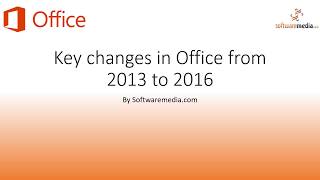 Key Differences Between Office 2013 and Office 2016 [upl. by Odlo]