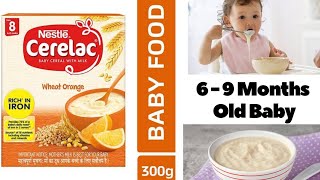 Nestle Cerelac wheat Orange Review Cerelac Baby Food Recipes for 69 Months Baby  The Menka Vlog [upl. by Friedberg278]