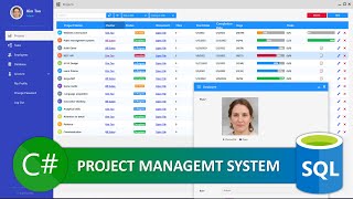 C WinForms  Modern Complete Project Management System  MySQL SQL Server amp Postgres [upl. by Leyla605]