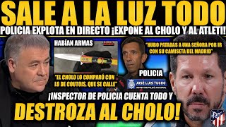 POLICÍA REVIENTA A SIMEONE Y AL ATLÉTICO EN DIRECTO “HUBO PATADAS A UNA MUJER POR IR DEL REAL MADRID [upl. by Cronin]