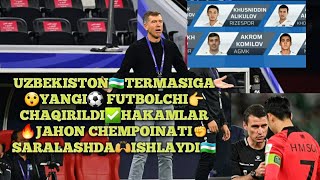 🇺🇿TERMA JAMOSIGA😲YANGI FUTBOLCHI⚽️CHAQIRILDI👉UZBEKISTONLIK HAKAM⛳JAHON CHEMPIONATI🔥SARALASH⚡ ISHLAYD [upl. by Adolfo967]