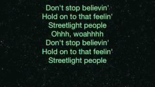 Journey  Dont Stop Believin w Lyrics Midnight Train [upl. by Wenoa]