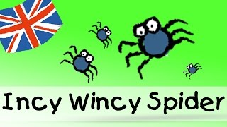 Incy Wincy Spider  englische Kindergarten Lieder  Kinderlieder [upl. by Ettenyl622]