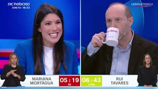 BE vs LIVRE  Mariana Mortágua vs Rui Tavares  Eleições Legislativas 2024 [upl. by Sotsirhc]