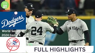 Dodgers vs Yankees World Series Game 4 Highlights 10 29 24 [upl. by Harri116]