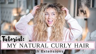 My Natural Curly Hair Tutorial Extension Edition  Angelique Cooper [upl. by Kashden712]