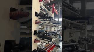 6 color stack type machine testing flexprintingmachine [upl. by Lomax]