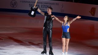 Mishina  Galliamov  Måneskin  Europeans 2022  EX  Мишина  Галлямов  ЧЕ  16012022 [upl. by Yllod561]