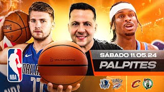 PALPITES DE NBA HOJE 11 05 2024 SÁBADO MELHORES PALPITES DE BASQUETE  BILHETES PRONTOS [upl. by Greabe268]