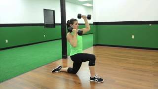 190 Kneeling Alternating Dumbbell Shoulder Press [upl. by Emmalynn]