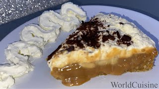 Banoffee Pie  Easy Banoffee Pie Recipe By WorldCuisine [upl. by Aneer930]