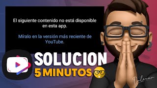 Resubido El siguiente contenido no esta disponible en esta aplicación  Solución [upl. by Kiri]