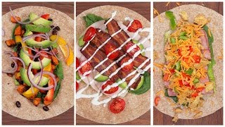 5 ProteinPacked Lunch Wraps  BackToSchool [upl. by Eenot523]